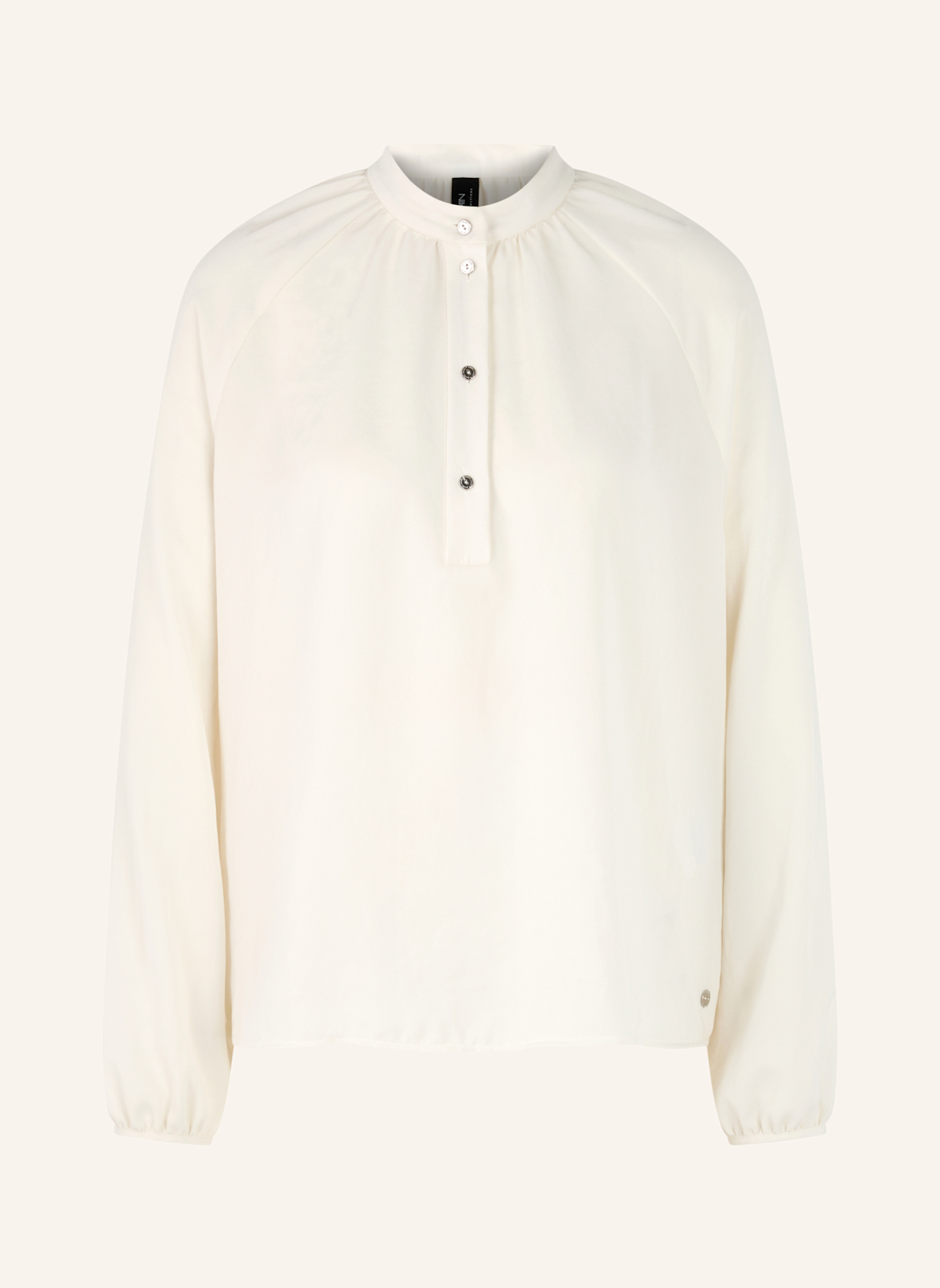 MARC CAIN Blusenshirt: WEISS/ CREME
