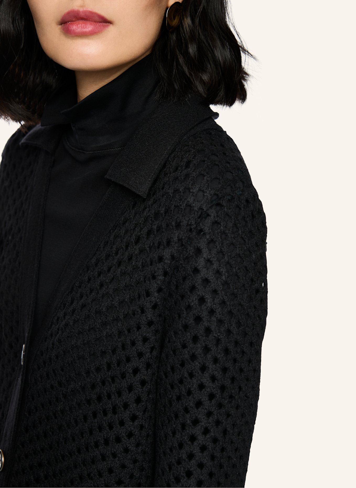 MARC CAIN Strickjacke: SCHWARZ