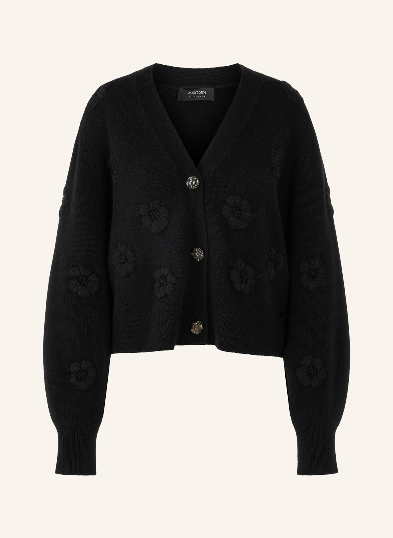 MARC CAIN Cardigan: SCHWARZ
