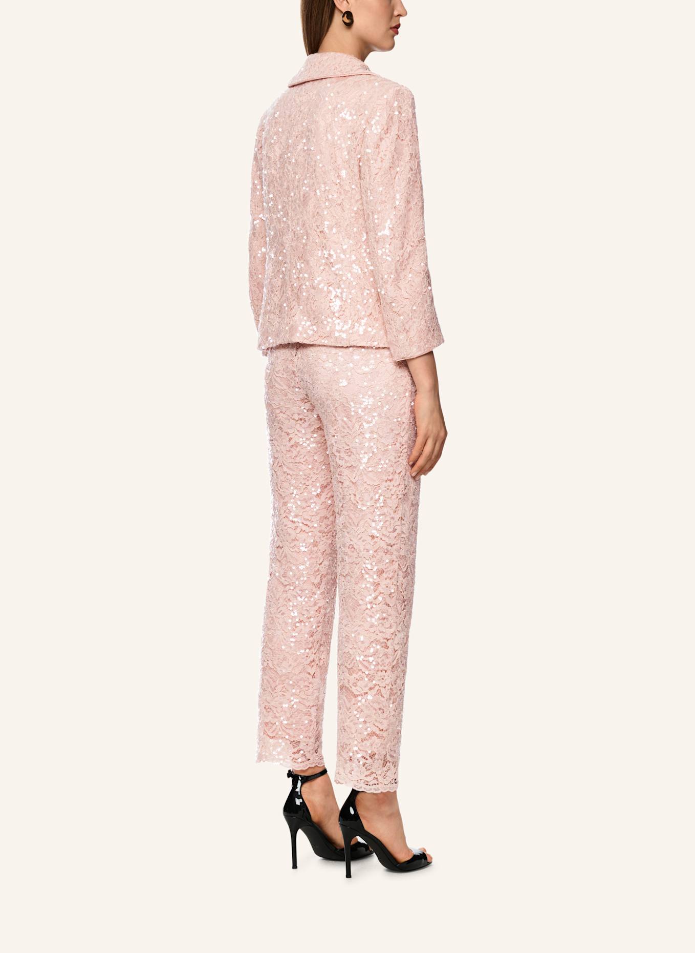 MARC CAIN Spitzenblazer mit Pailletten und 3/4-Arm: ROSA