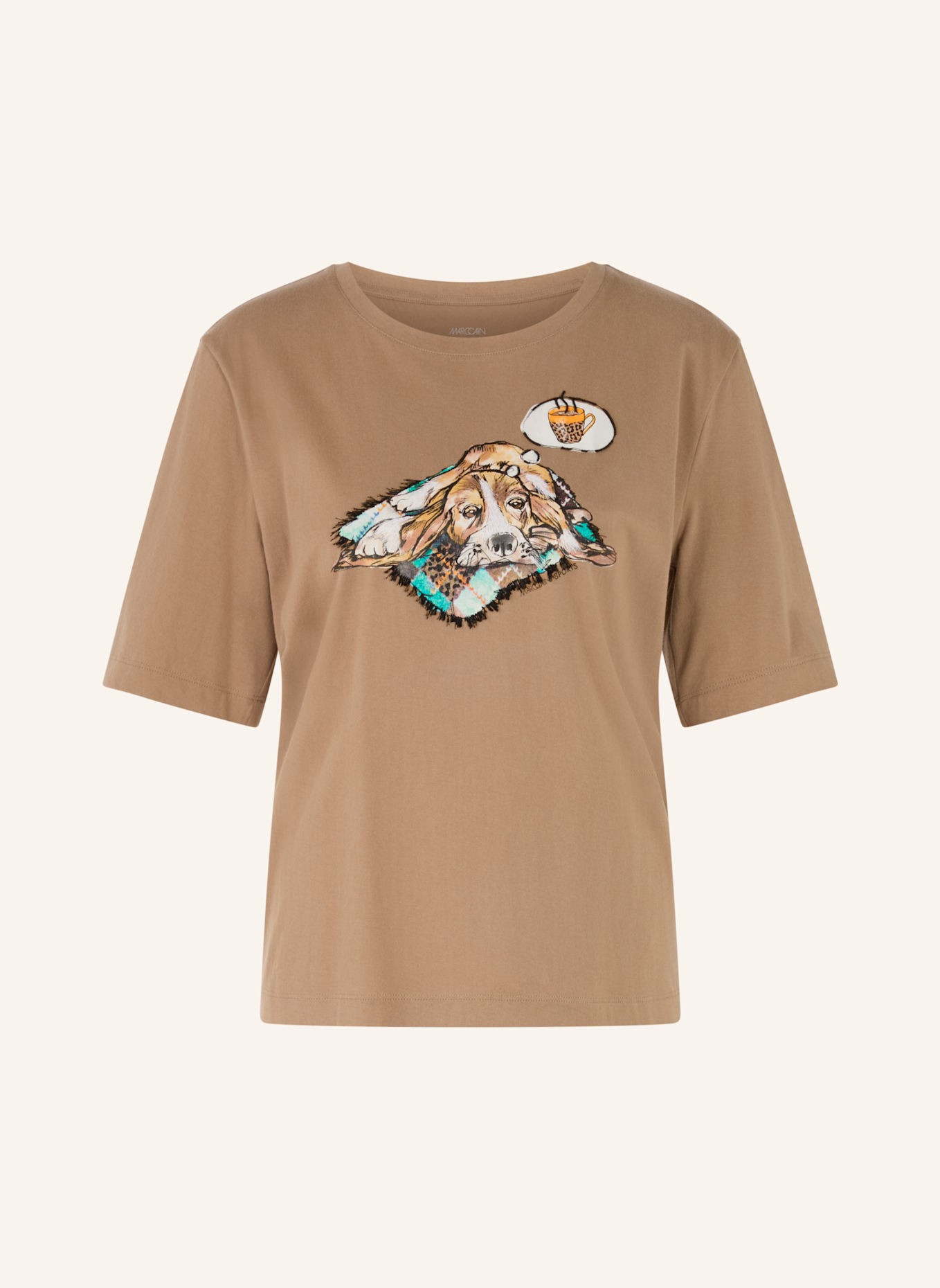 MARC CAIN T-Shirt: BRAUN