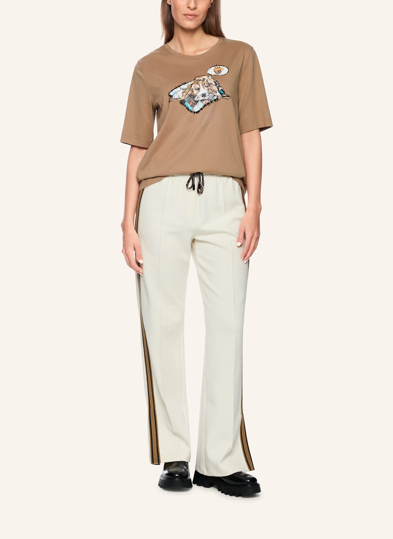 MARC CAIN T-Shirt: BRAUN