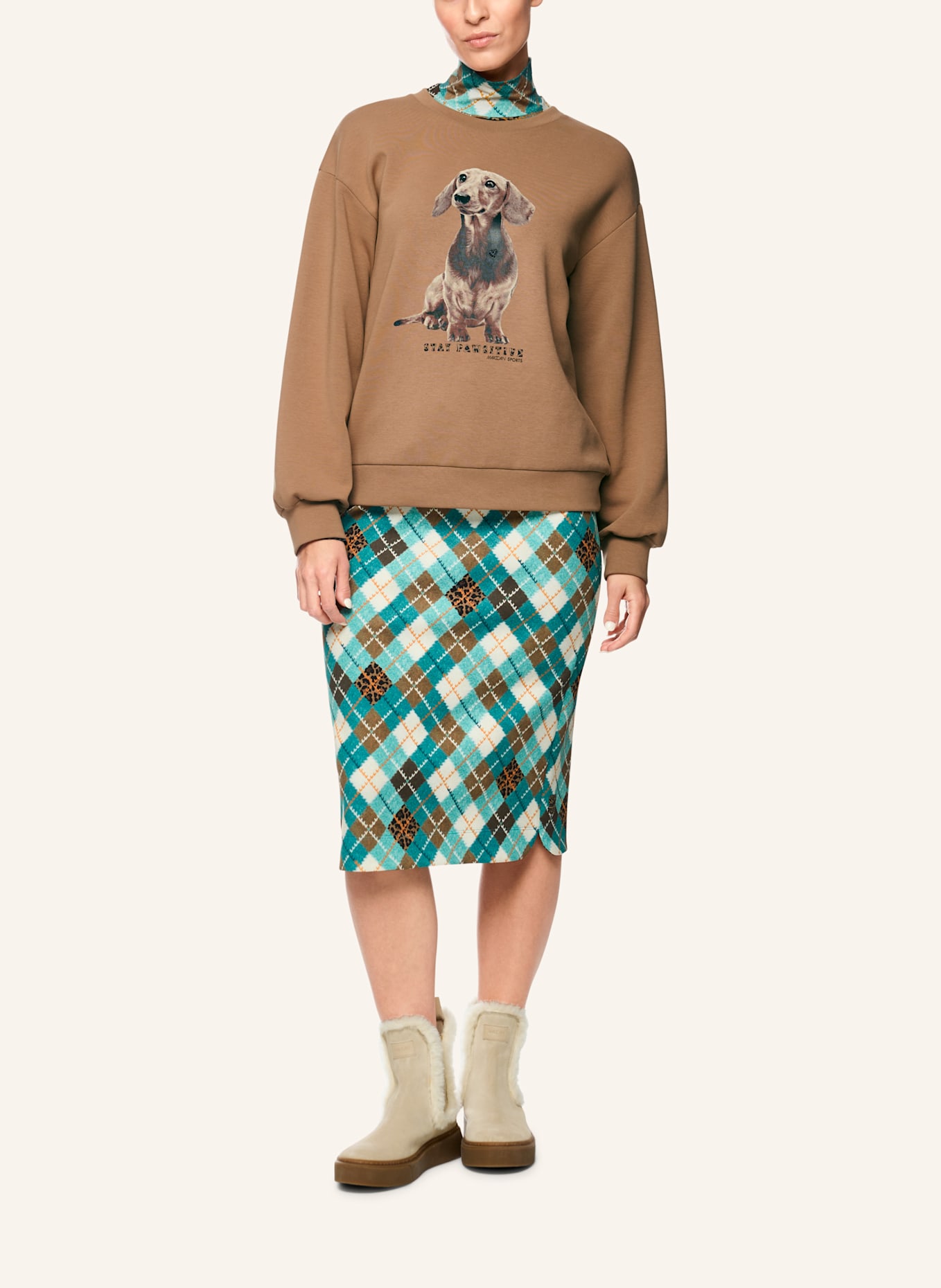 MARC CAIN Sweatshirt: BRAUN