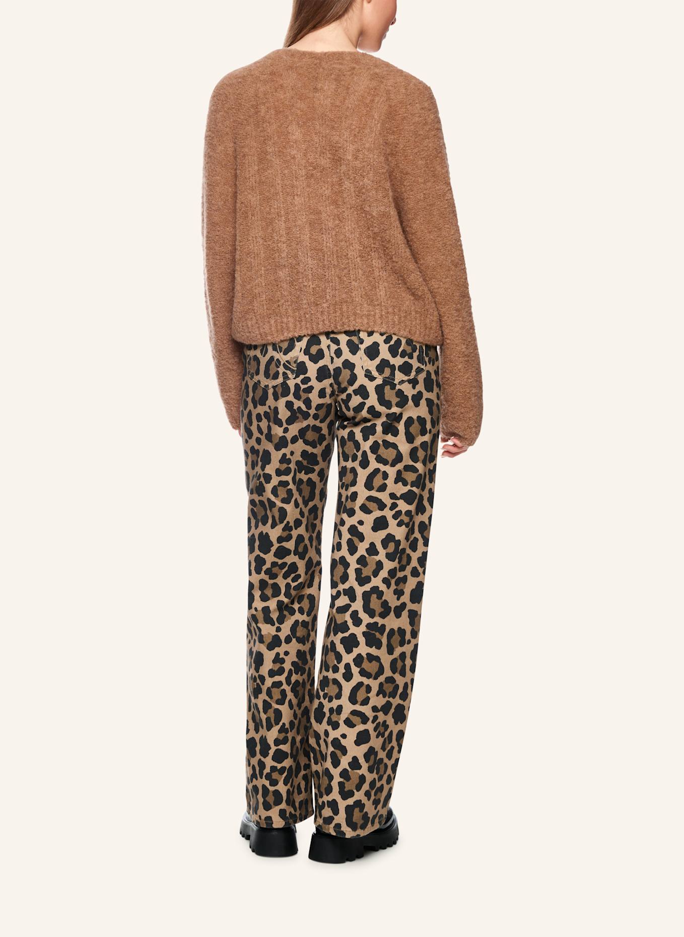 MARC CAIN Strickjacke mit Alpaka: BRAUN