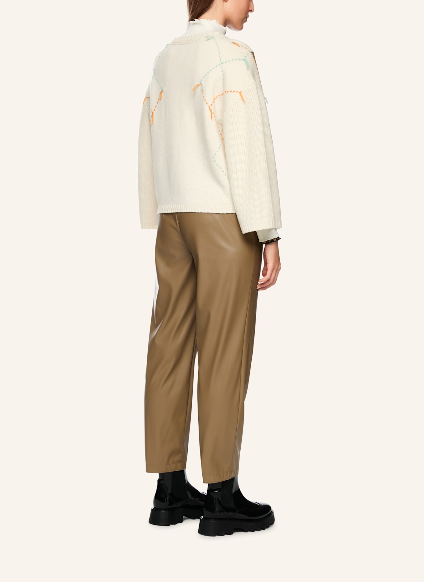 MARC CAIN Pullover: BEIGE