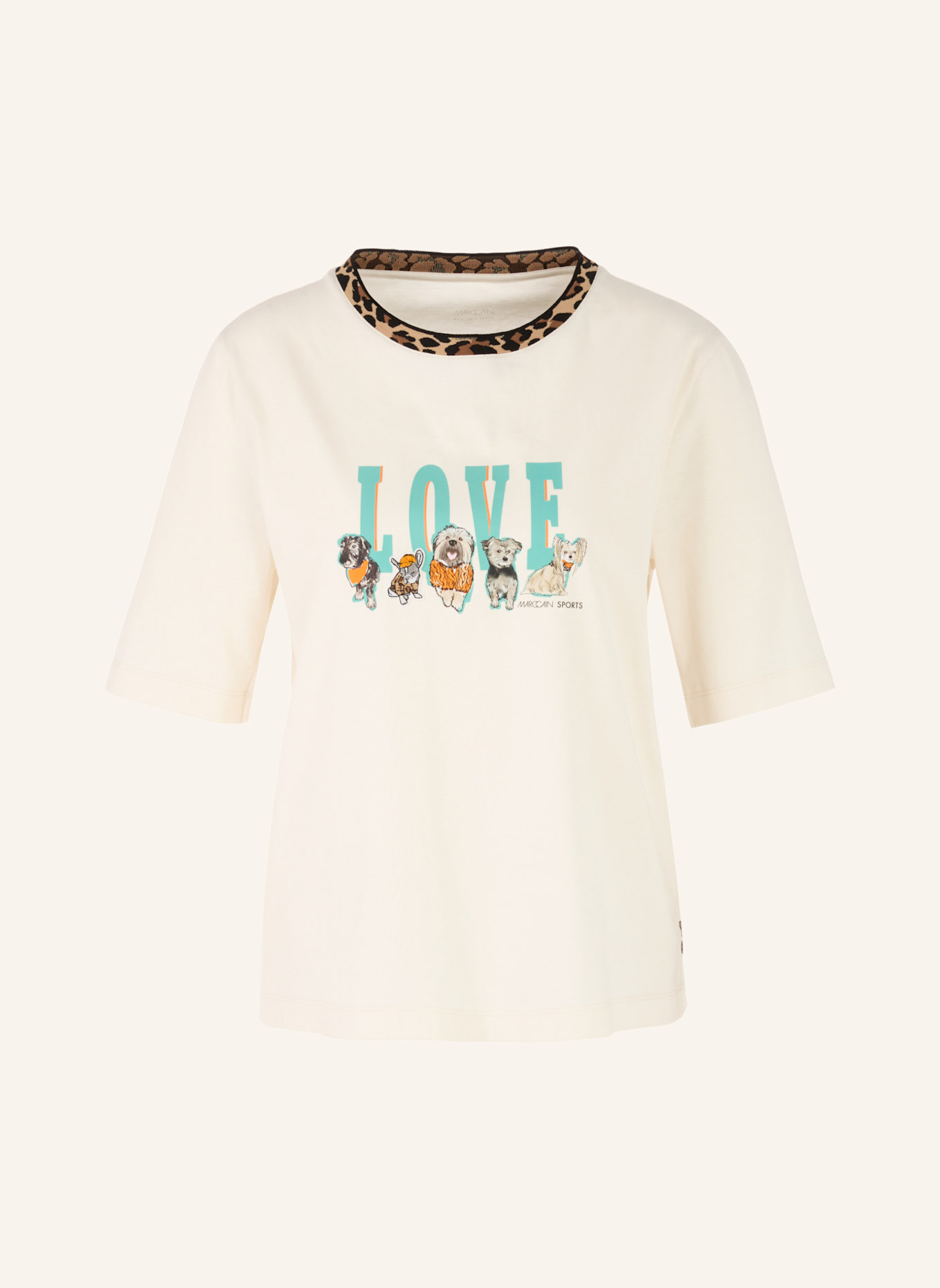 MARC CAIN T-Shirt: BEIGE