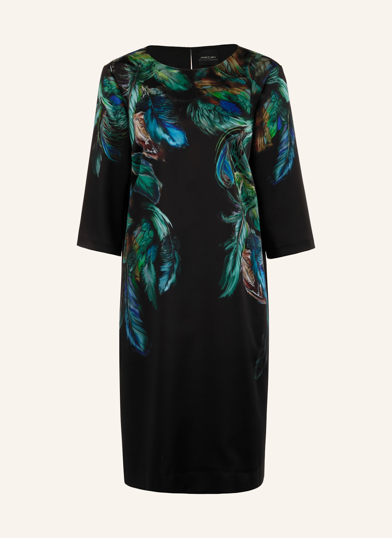 MARC CAIN Kleid: DUNKELGRÜN