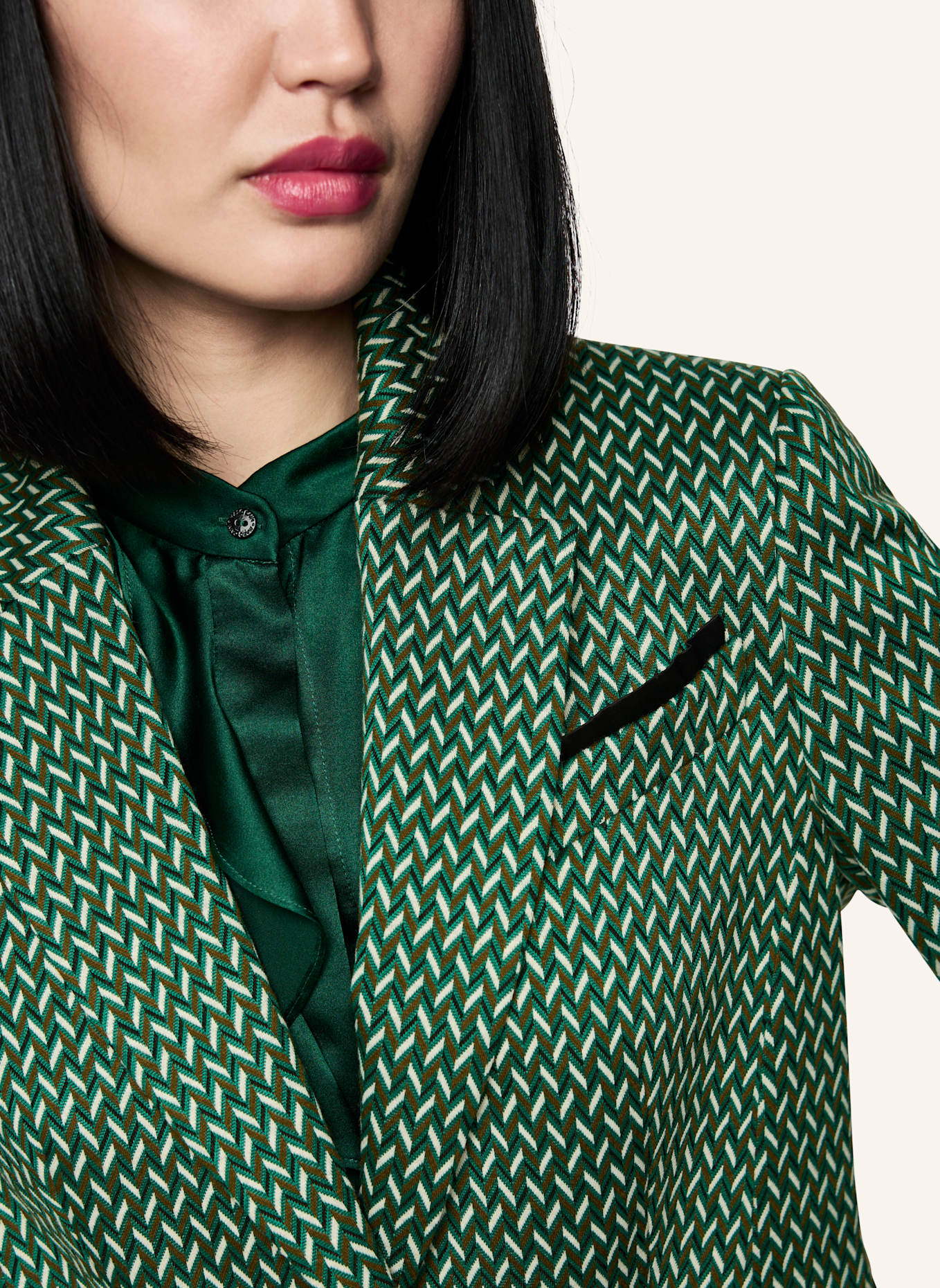 MARC CAIN Blazer: DUNKELGRÜN