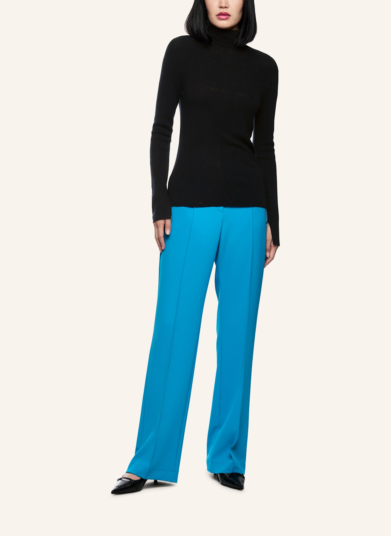 MARC CAIN Rollkragenpullover: SCHWARZ