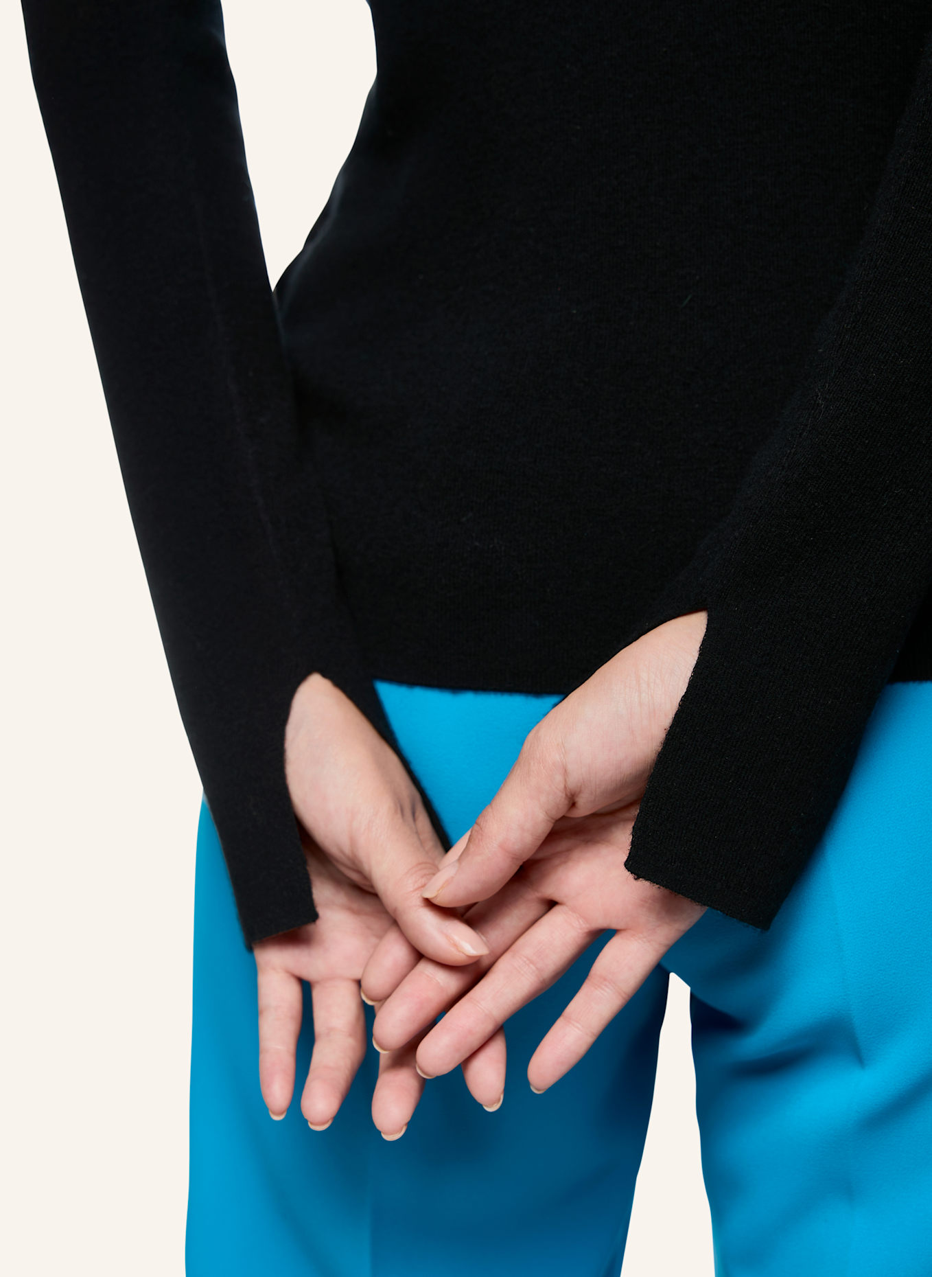 MARC CAIN Rollkragenpullover: SCHWARZ