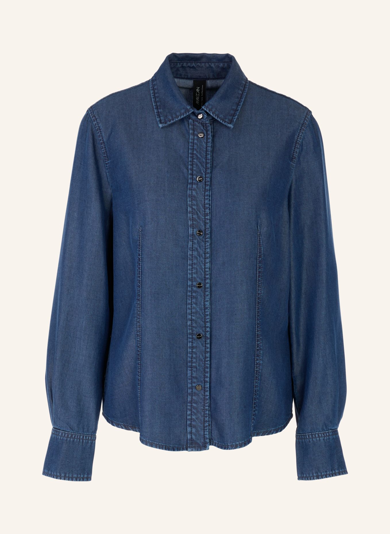 MARC CAIN Bluse: DUNKELBLAU