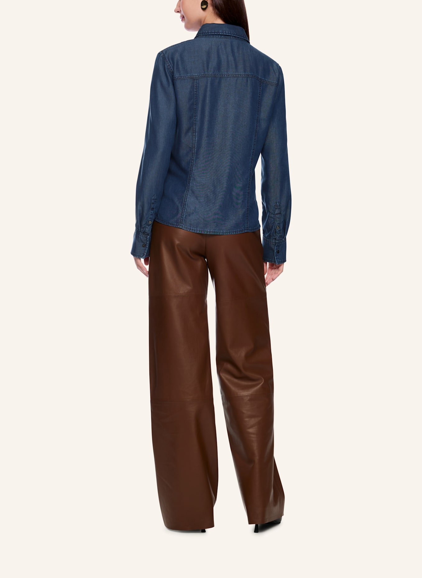 MARC CAIN Bluse: DUNKELBLAU