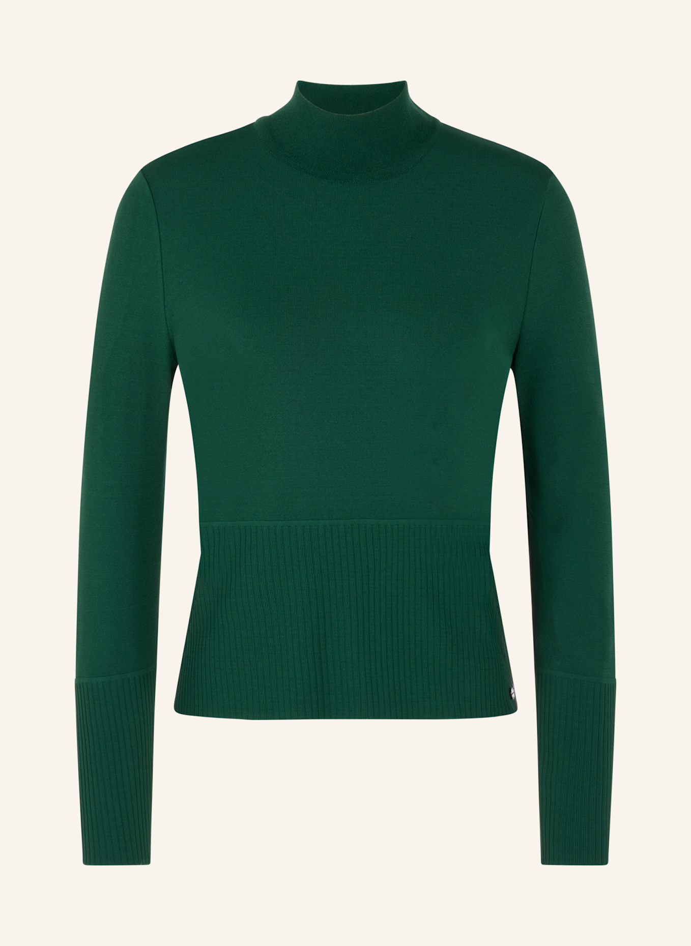 MARC CAIN Pullover: DUNKELGRÜN