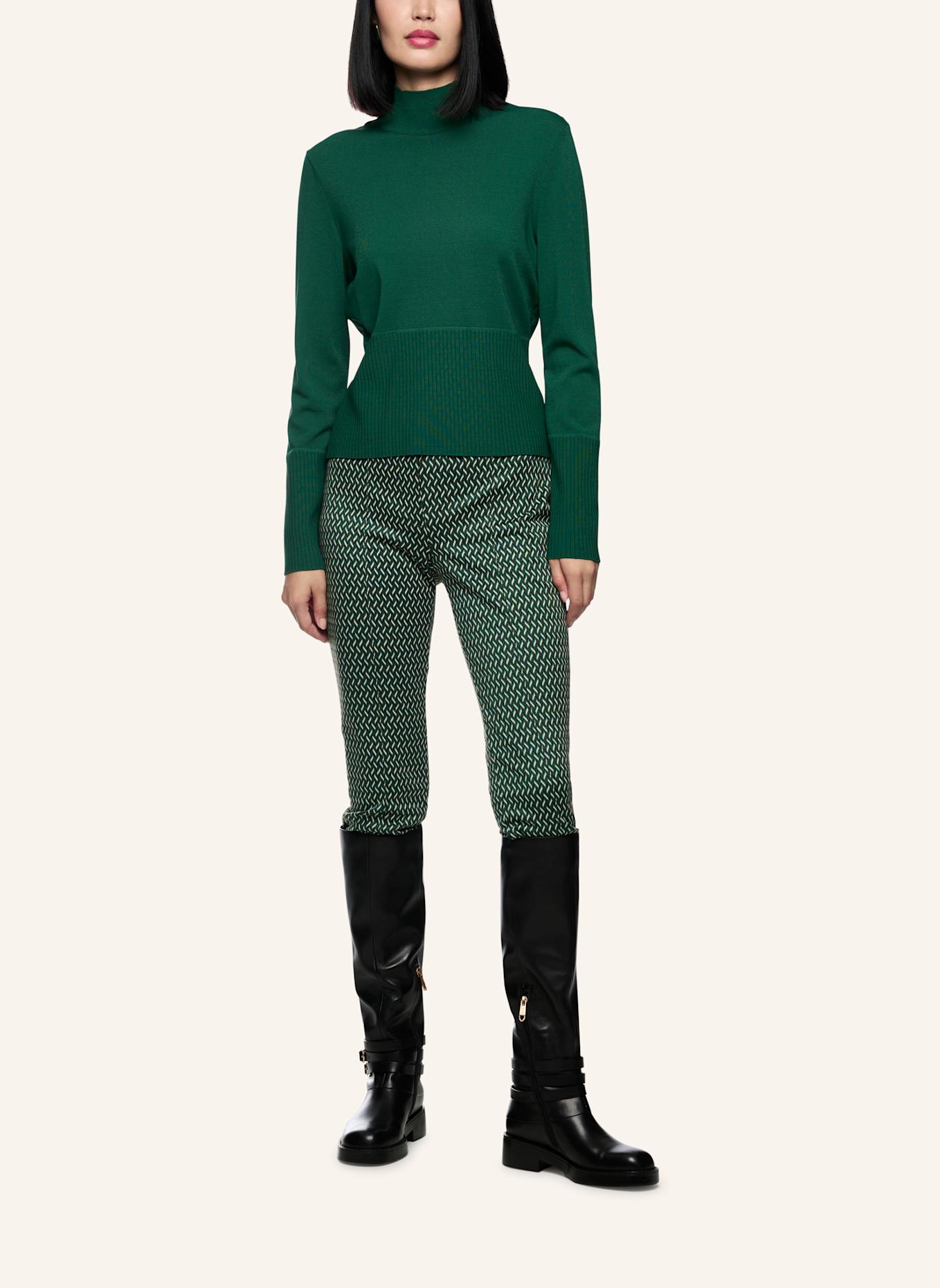 MARC CAIN Pullover: DUNKELGRÜN