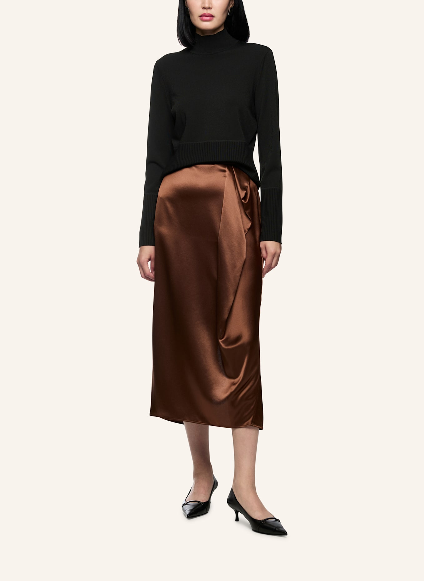 MARC CAIN Pullover: SCHWARZ