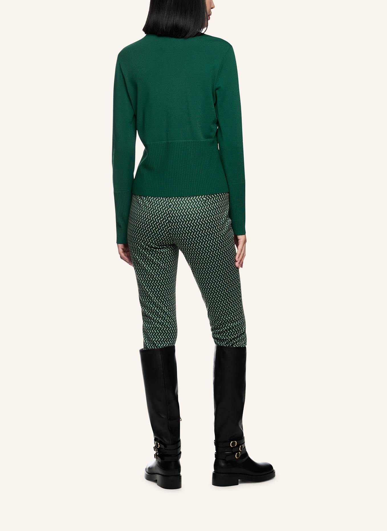 MARC CAIN Pullover: DUNKELGRÜN