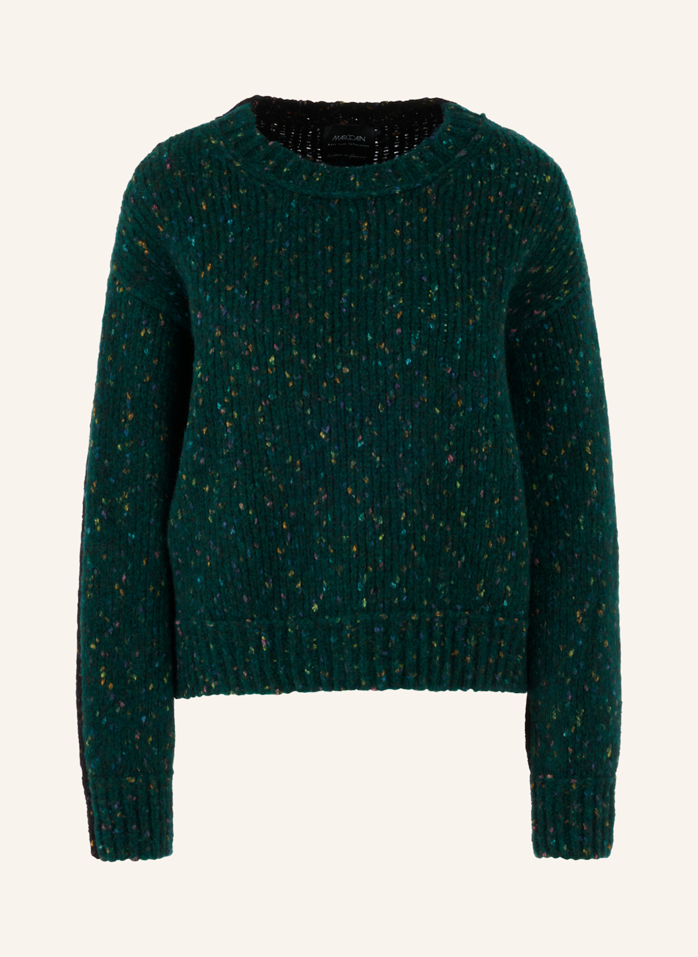 MARC CAIN Pullover: DUNKELGRÜN