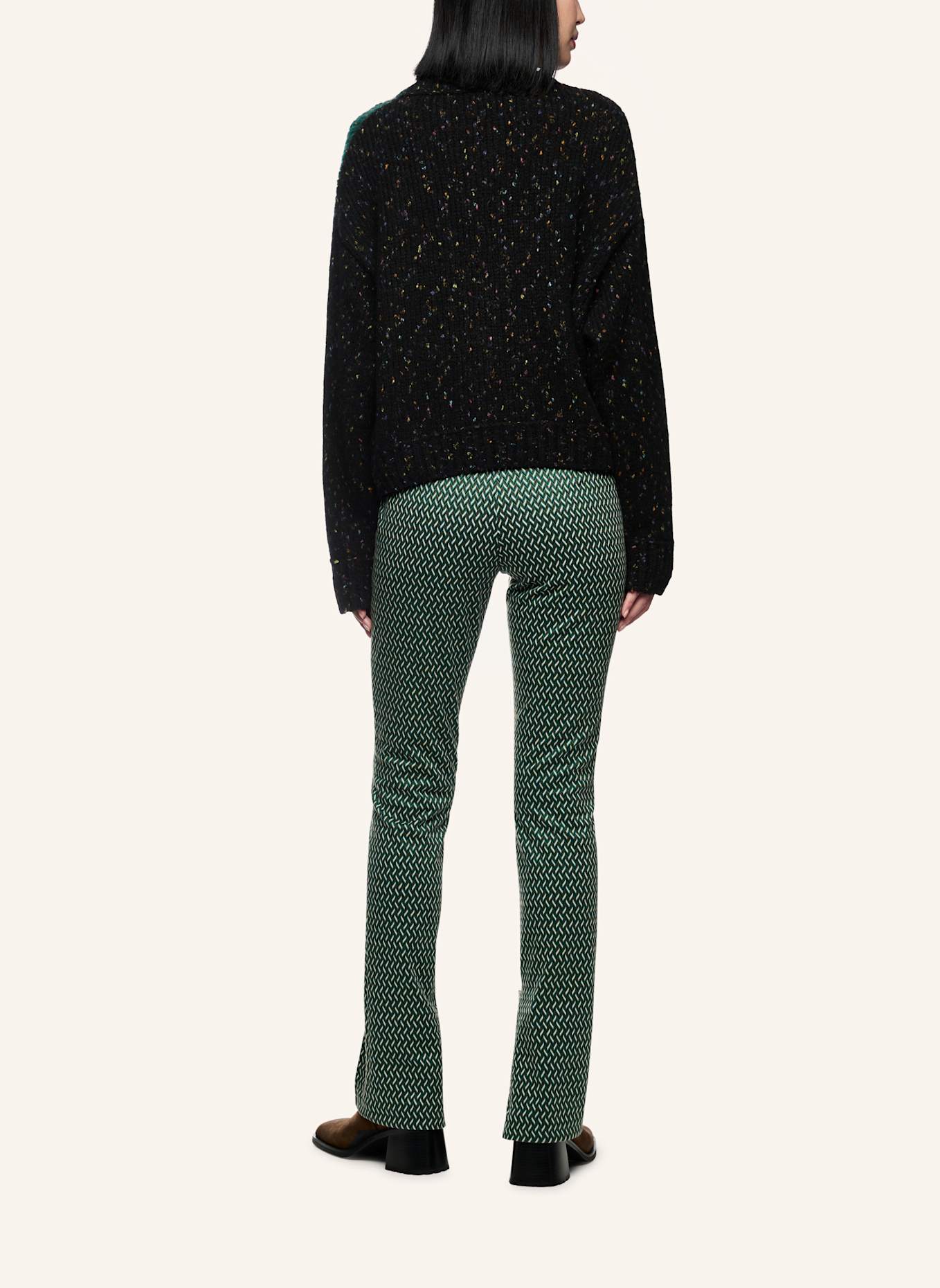 MARC CAIN Pullover: DUNKELGRÜN