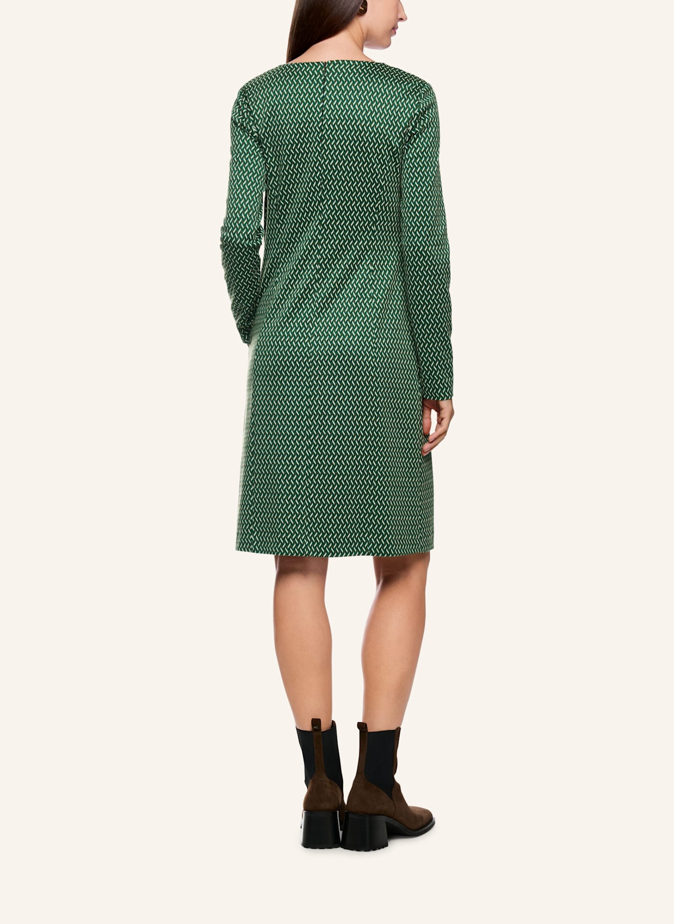 MARC CAIN Kleid: DUNKELGRÜN