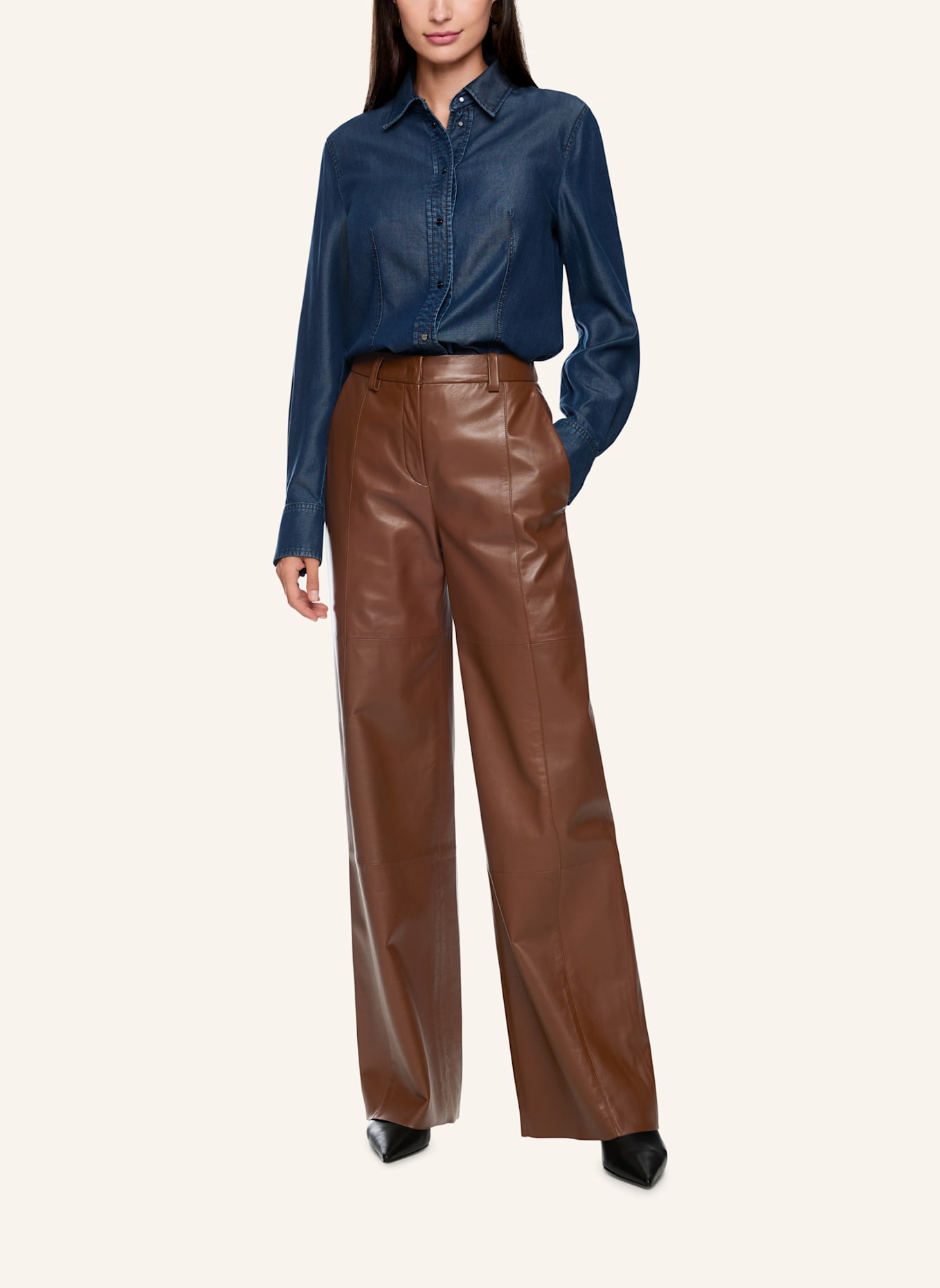 MARC CAIN Hose WARRI: DUNKELBRAUN