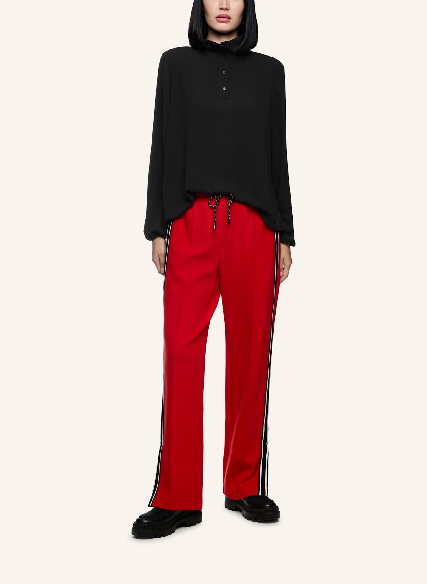 MARC CAIN Bluse: SCHWARZ