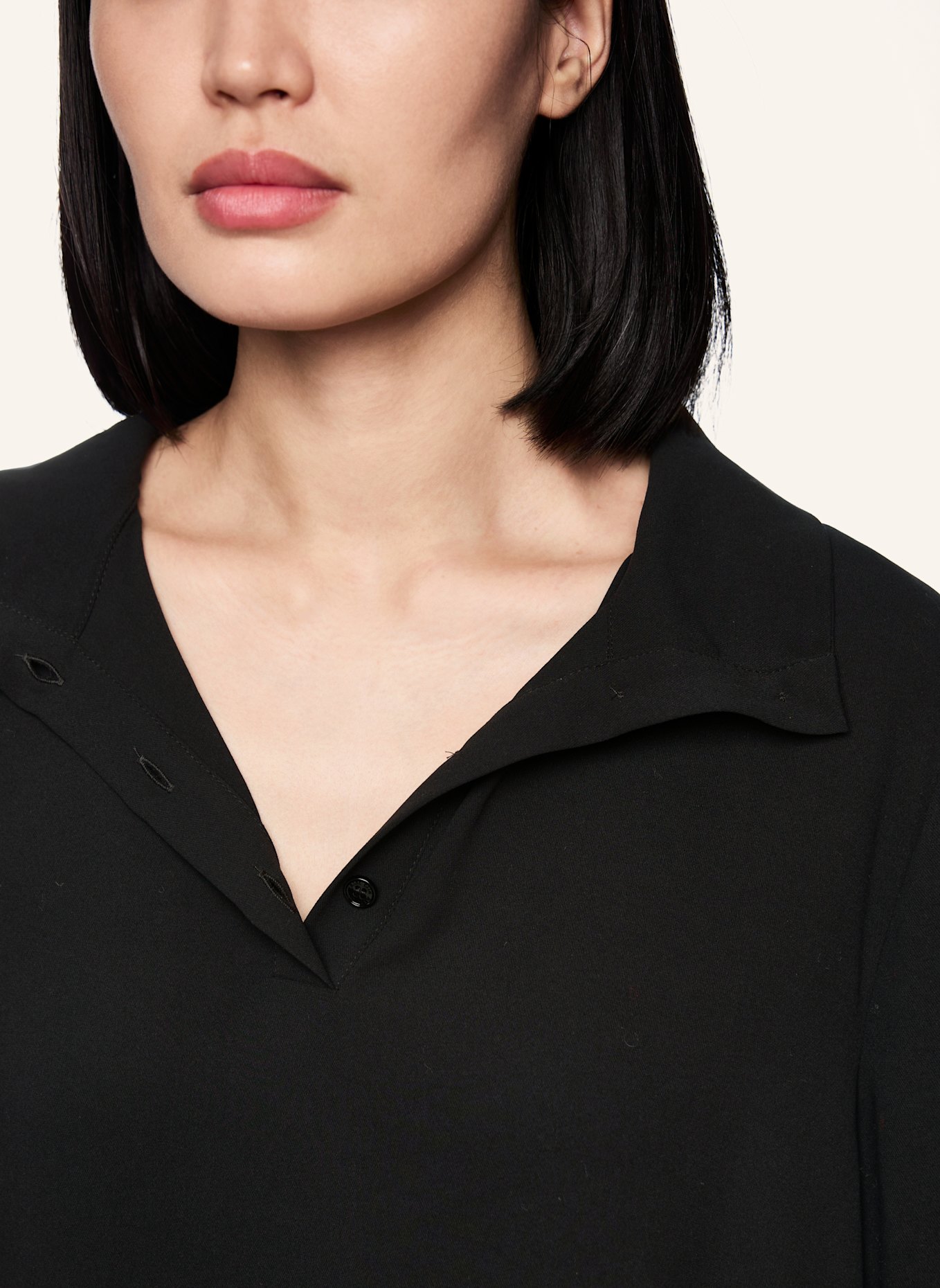 MARC CAIN Bluse: SCHWARZ