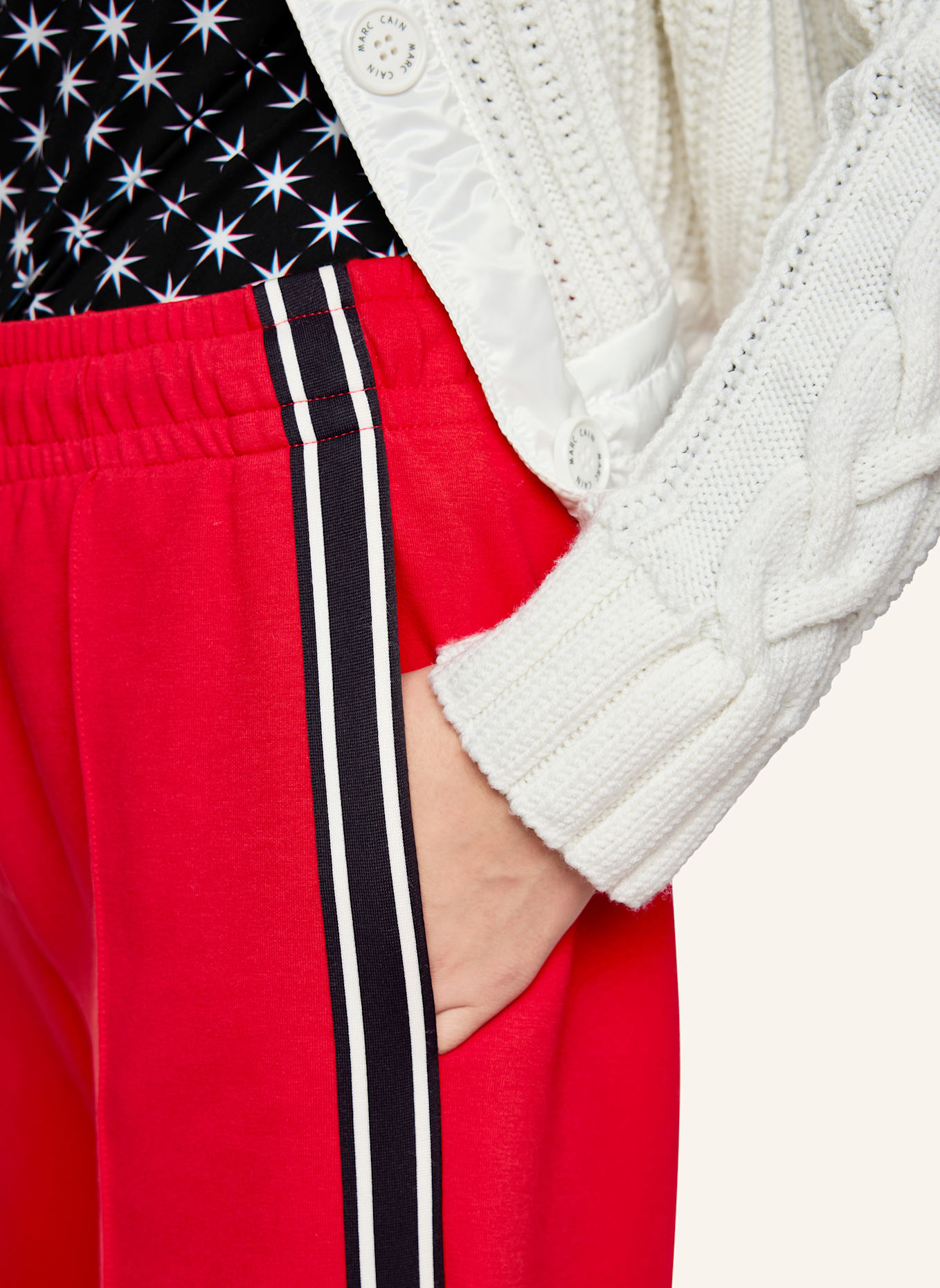 MARC CAIN Track Pants WASHINGTON: ROT