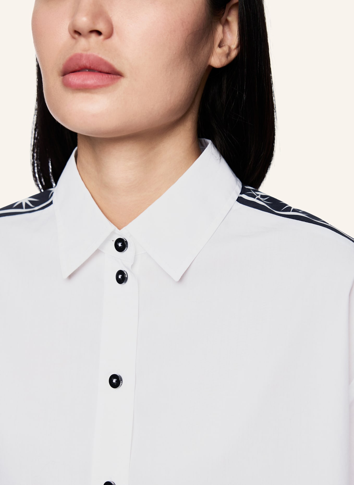 MARC CAIN Bluse: WEISS