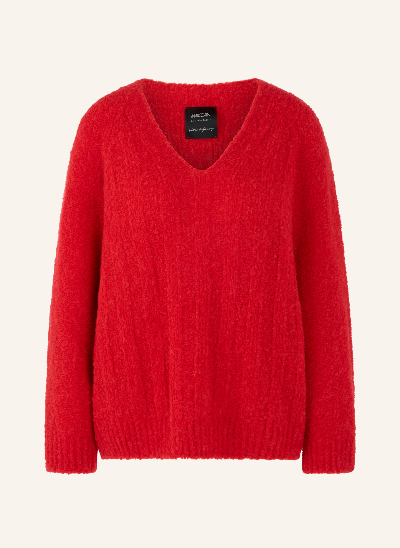 MARC CAIN Pullover mit Alpaka: ROT