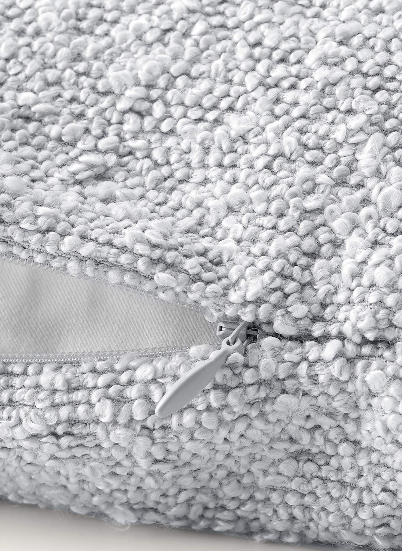 blomus Kissenhülle BOUCLE: HELLGRAU