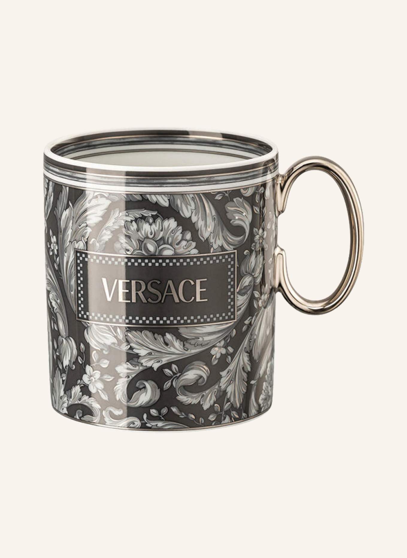Rosenthal meets VERSACE Henkelbecher BAROCCO HAZE: SCHWARZ
