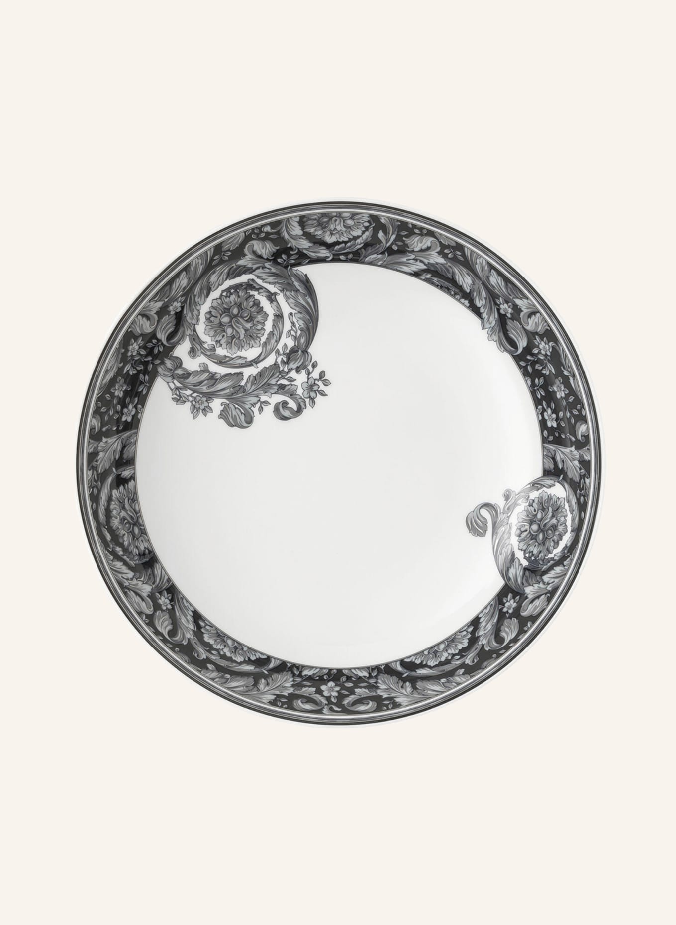Rosenthal meets VERSACE Suppenteller BAROCCO HAZE: SCHWARZ