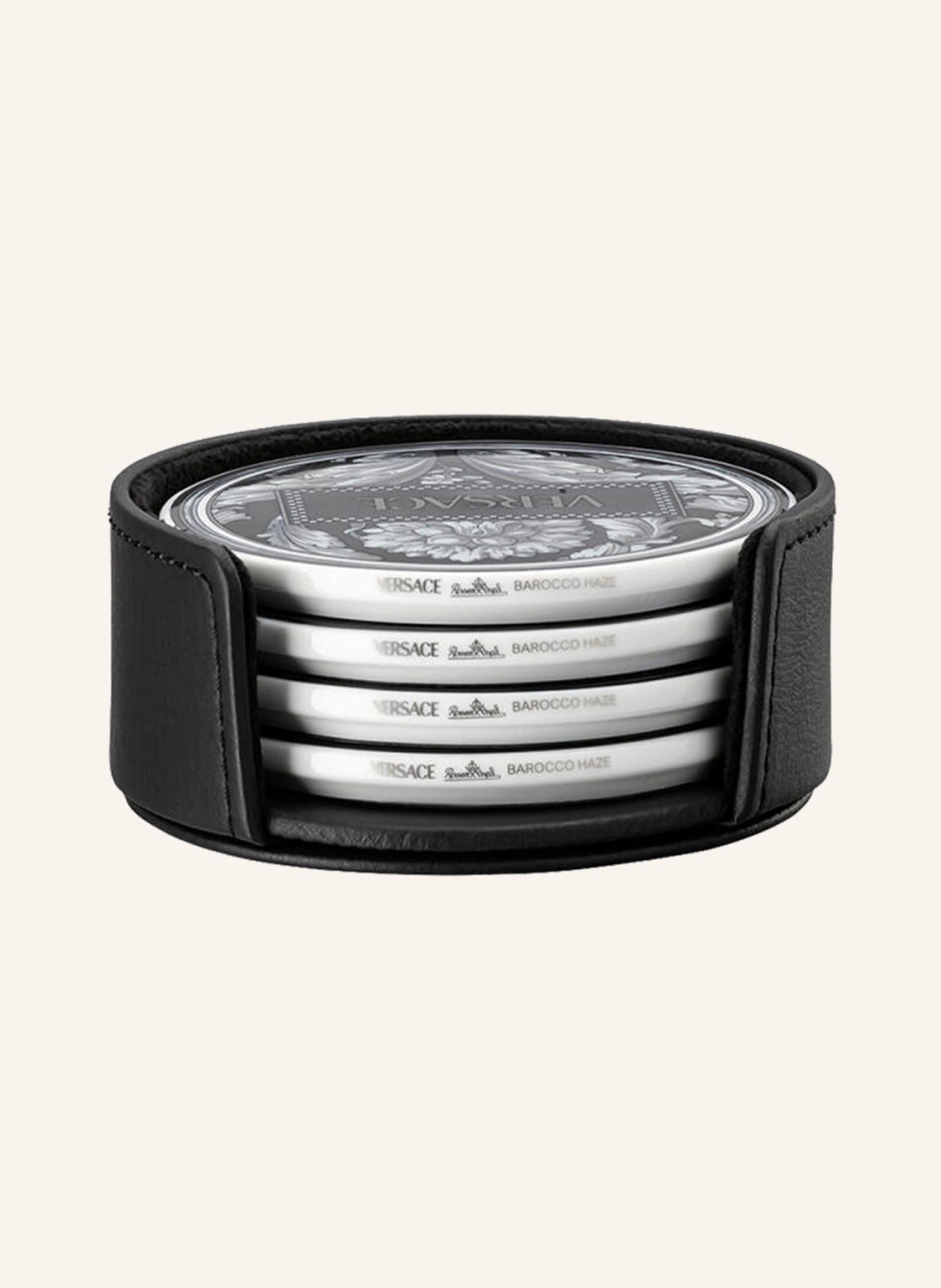 Rosenthal meets VERSACE Untersetzer 4er Set BAROCCO HAZE: SCHWARZ