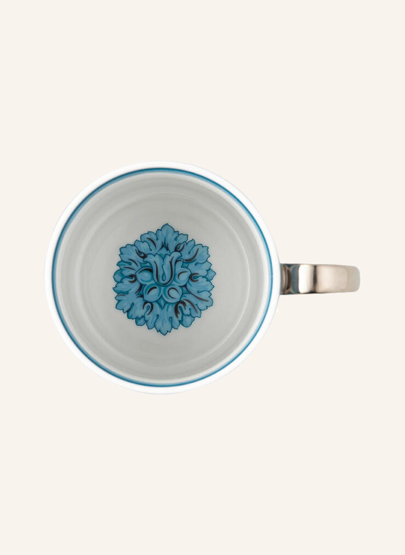 Rosenthal meets VERSACE Henkelbecher BAROCCO TEAL: TÜRKIS