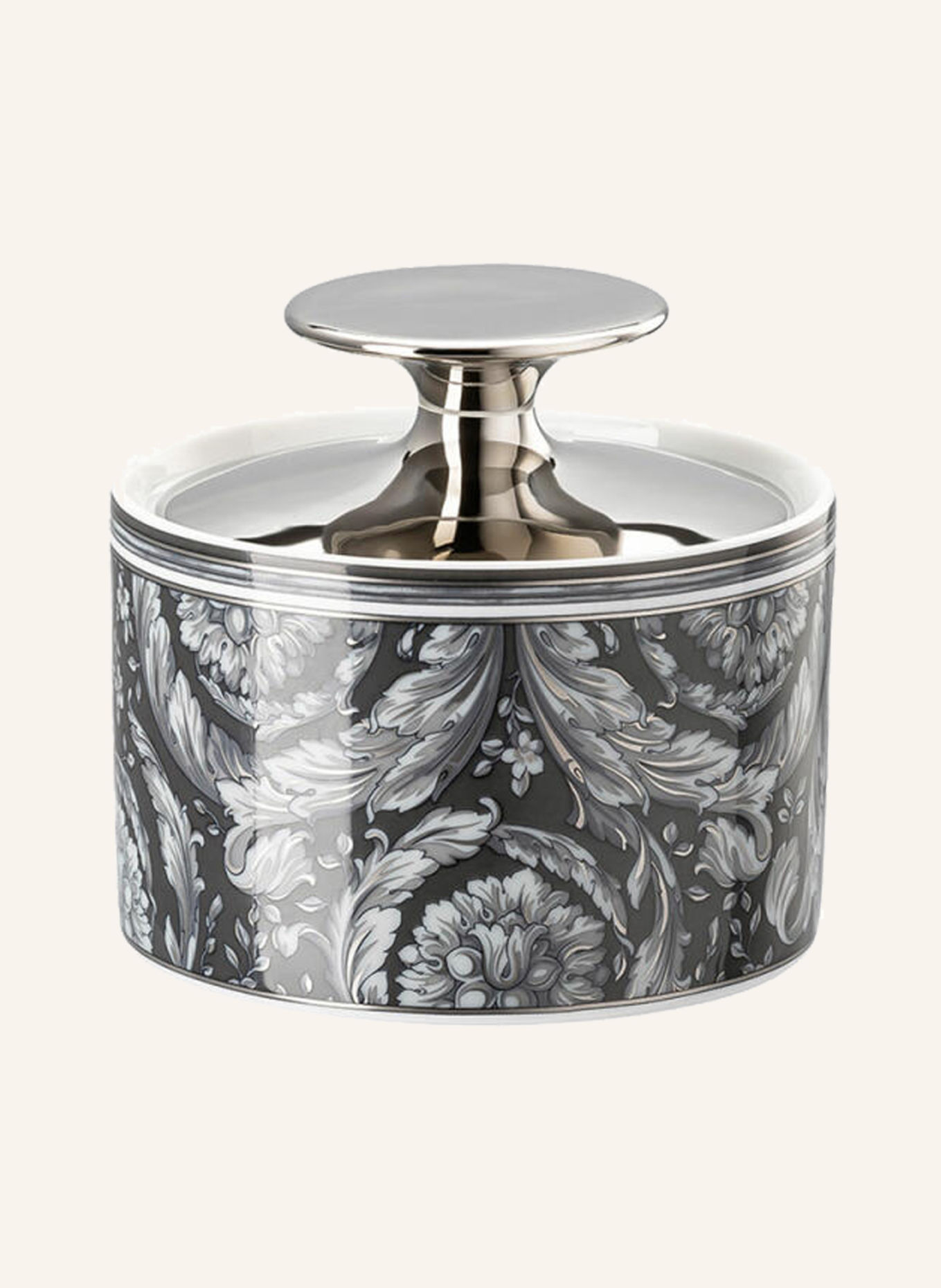 Rosenthal meets VERSACE Zuckerdose BAROCCO HAZE: SCHWARZ