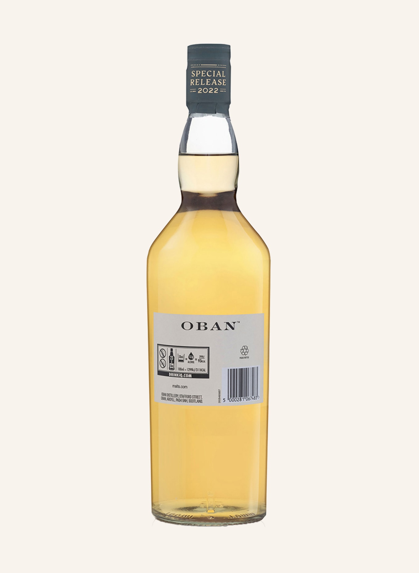 OBAN Single Malt Whisky 10 YEARS SPECIAL RELEASE, Farbe: GOLD (Bild 3)