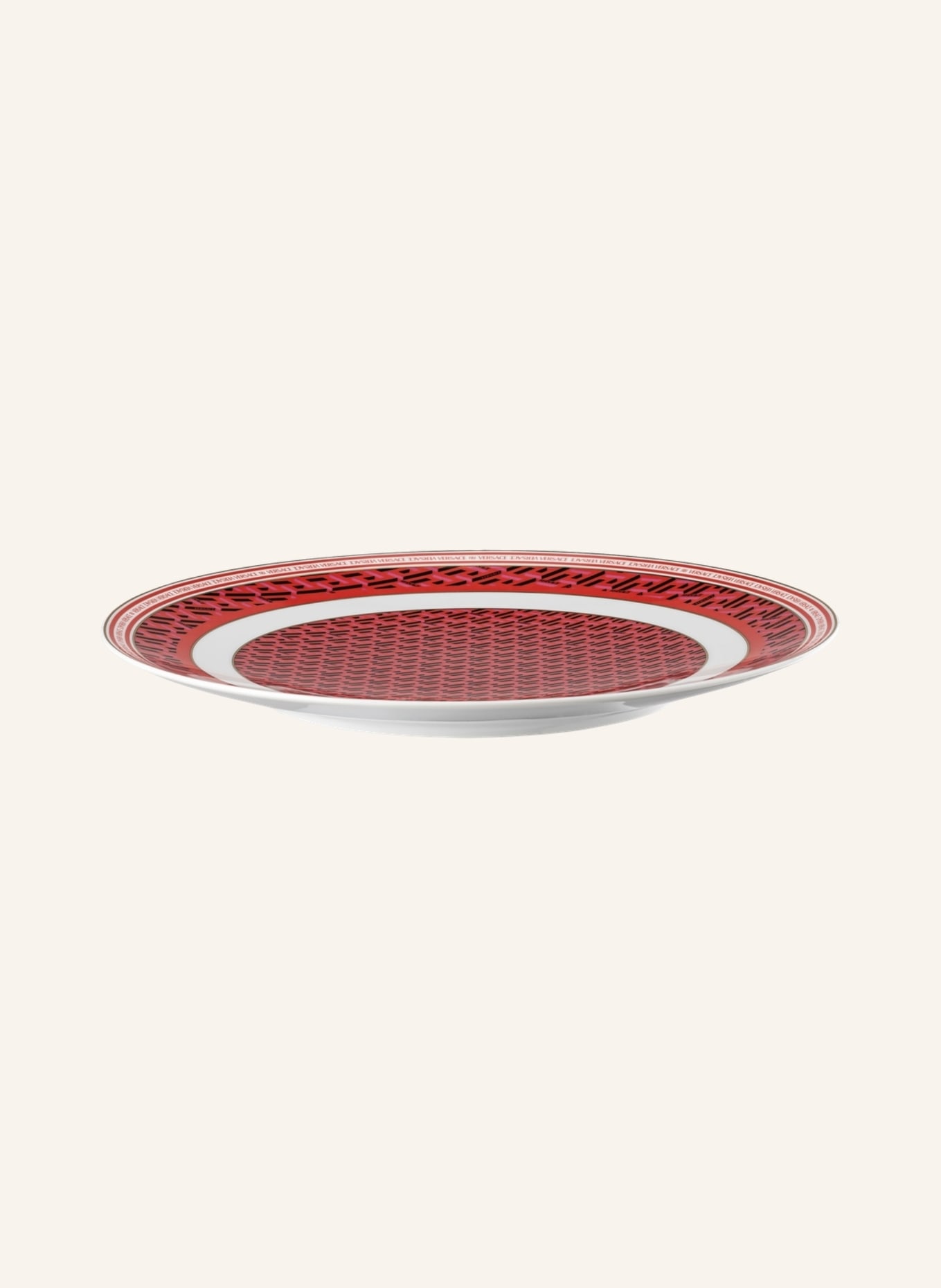 Rosenthal meets VERSACE Platzteller LA GRECA SIGNATURE RED, Farbe: GOLD (Bild 1)