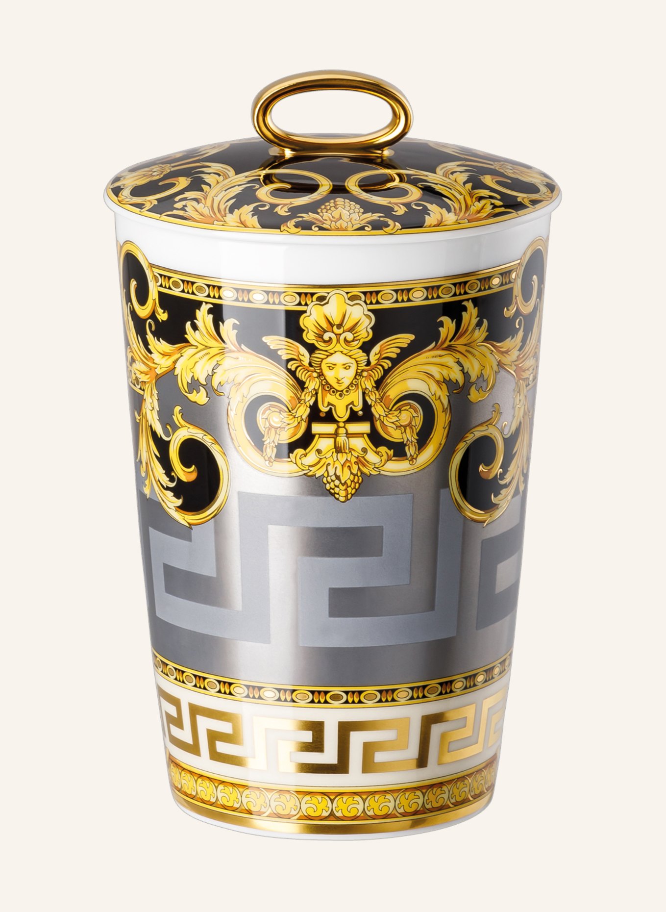 Rosenthal meets VERSACE Tischlicht mit Duftwachs PRESTIGE GALA, Farbe: GOLD (Bild 1)