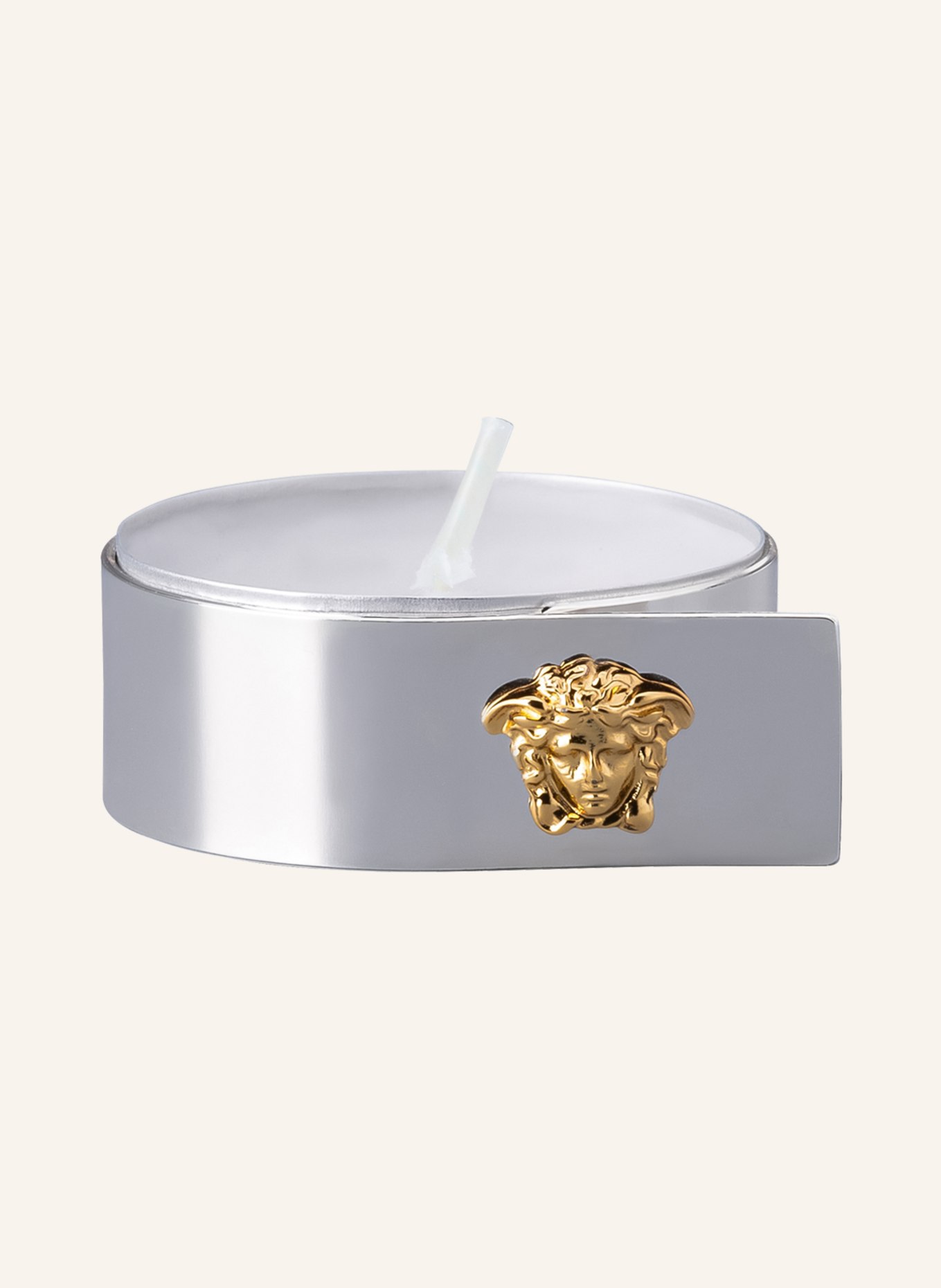 Rosenthal meets VERSACE Tischlicht MEDUSA SILVER-GOLD, Farbe: SILBER (Bild 1)