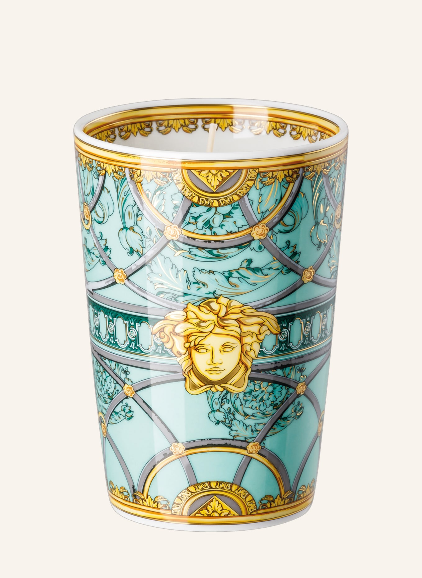 Rosenthal meets VERSACE Tischlicht mit Duftwachs SCALA PALAZZO VERDE, Farbe: GOLD (Bild 2)