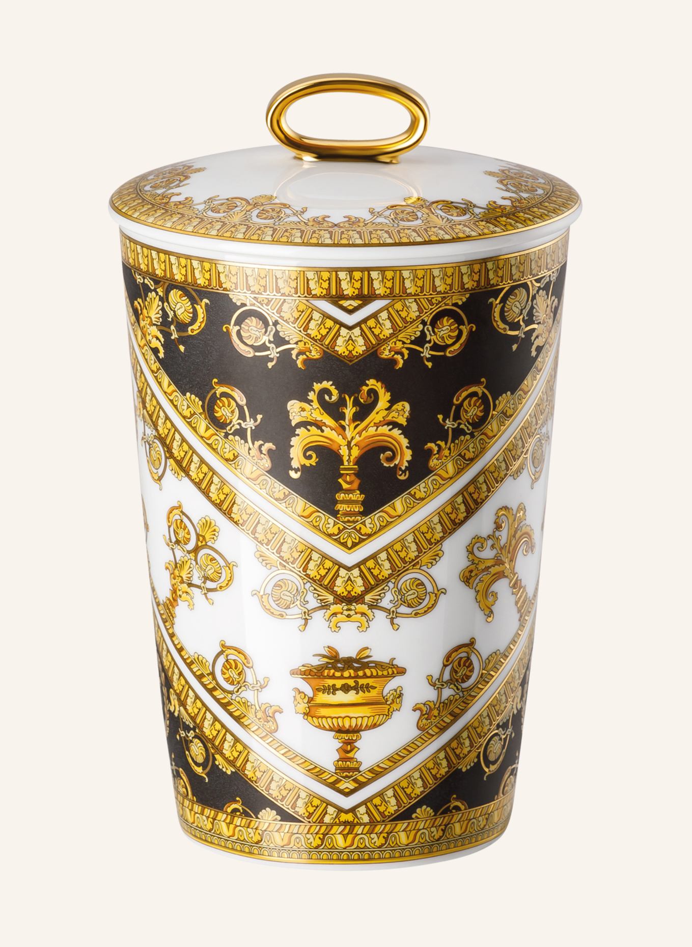 Rosenthal meets VERSACE Tischlicht mit Duftwachs I LOVE BAROQUE, Farbe: GOLD (Bild 1)