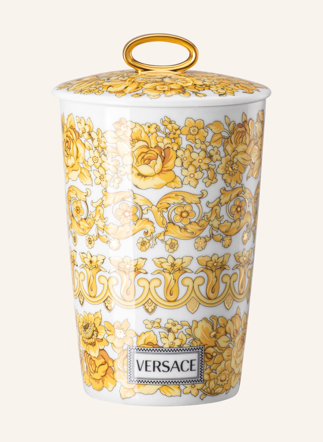 Rosenthal meets VERSACE Tischlicht mit Duftwachs MEDUSA RHAPSODY: GOLD