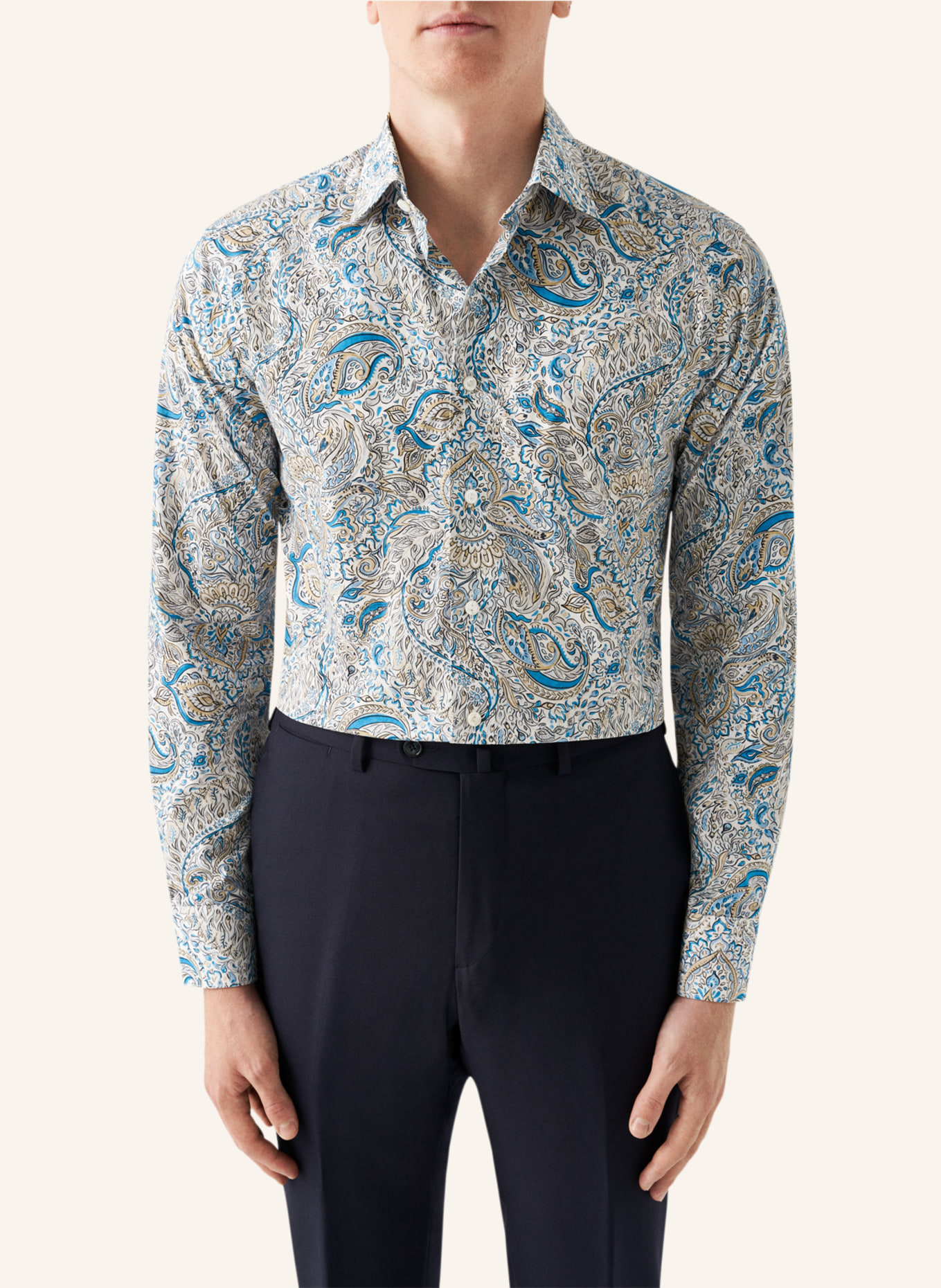 ETON Contemporary fit Fine-Twill-Hemd, Farbe: BLAU (Bild 5)