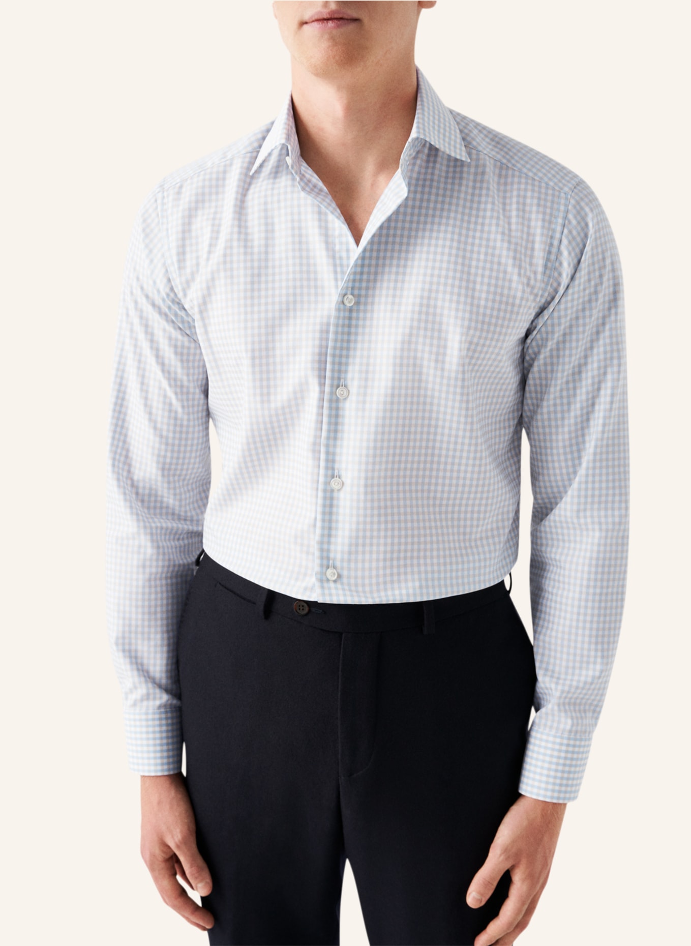 ETON Slim fit Piqué-Hemd, Farbe: BEIGE (Bild 5)