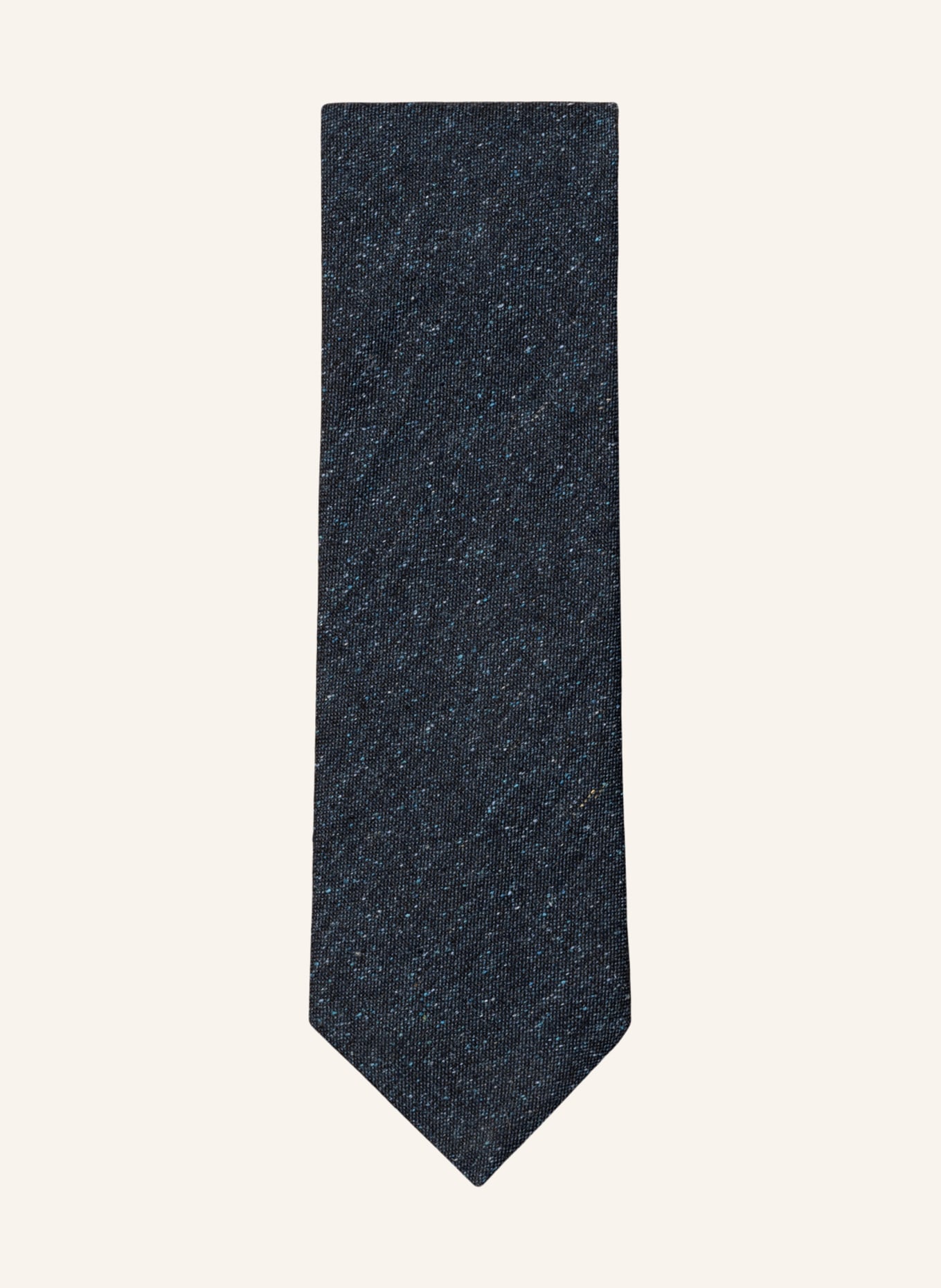 ETON Seiden-Baumwoll-krawatte, Farbe: DUNKELBLAU (Bild 1)