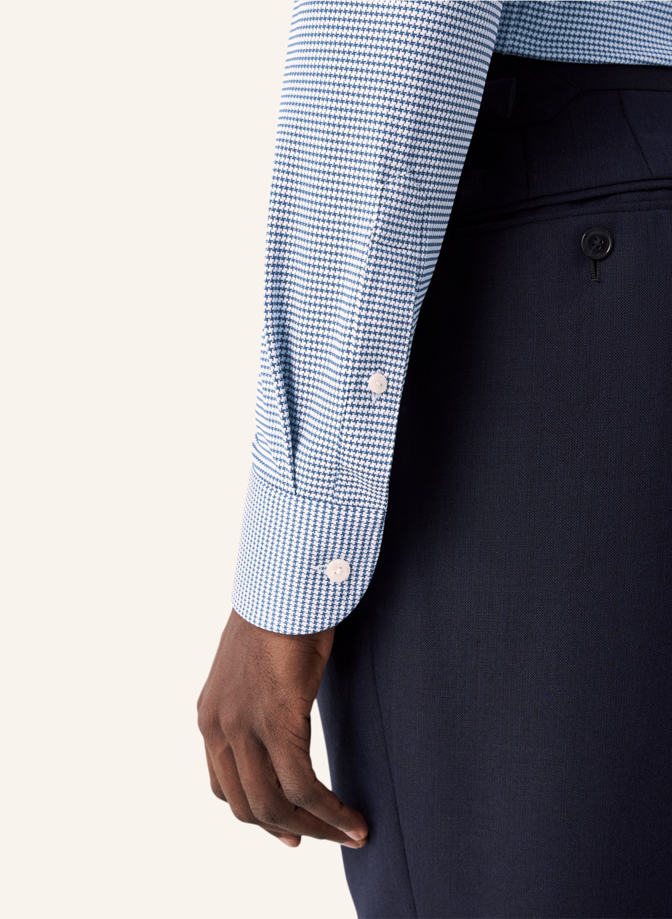 ETON Slim fit Hemd aus Vier-Wege-Stretch, Farbe: BLAU (Bild 4)