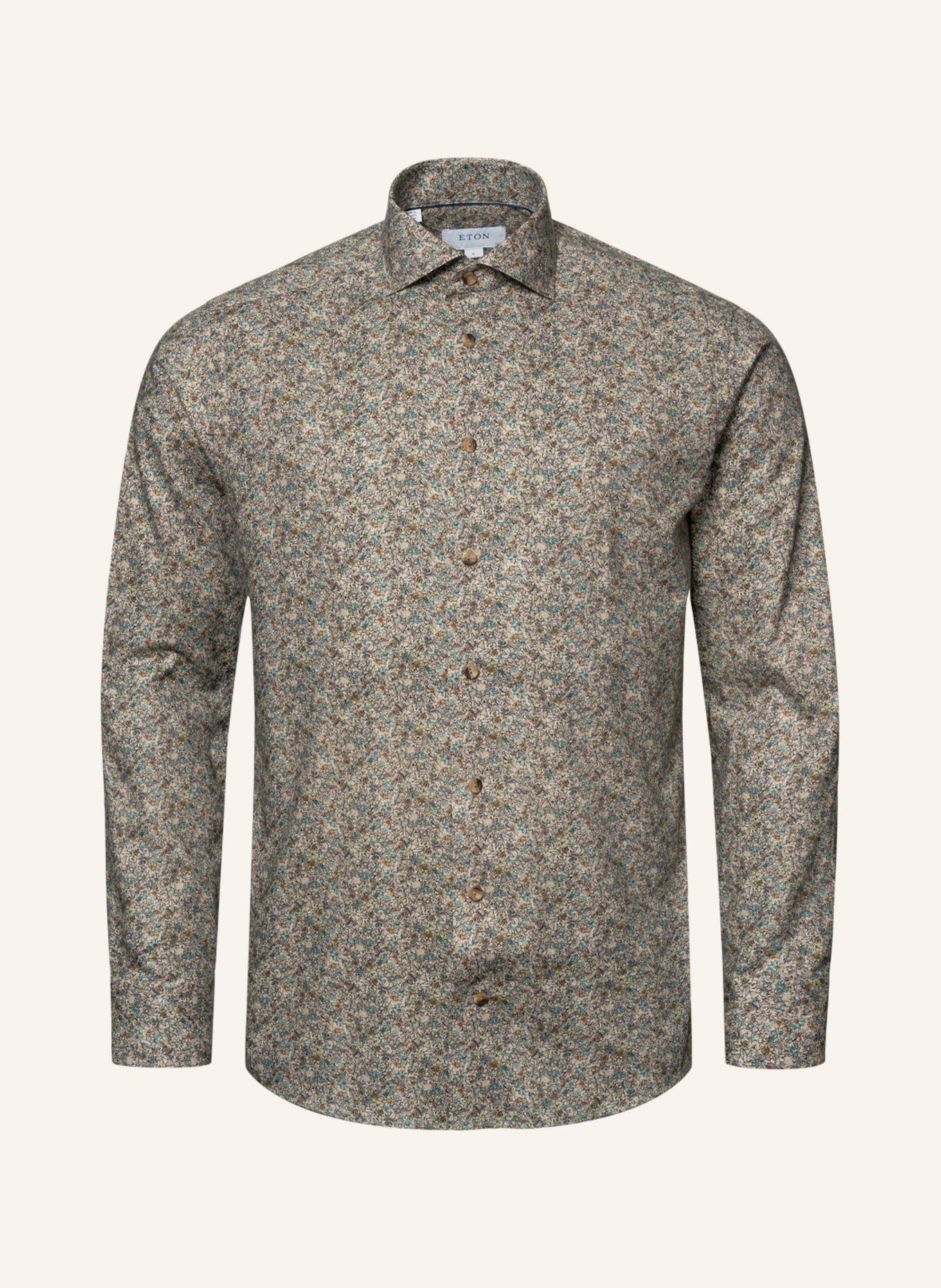 ETON Contemporary fit Hemd mit floralem print, Farbe: BEIGE (Bild 1)