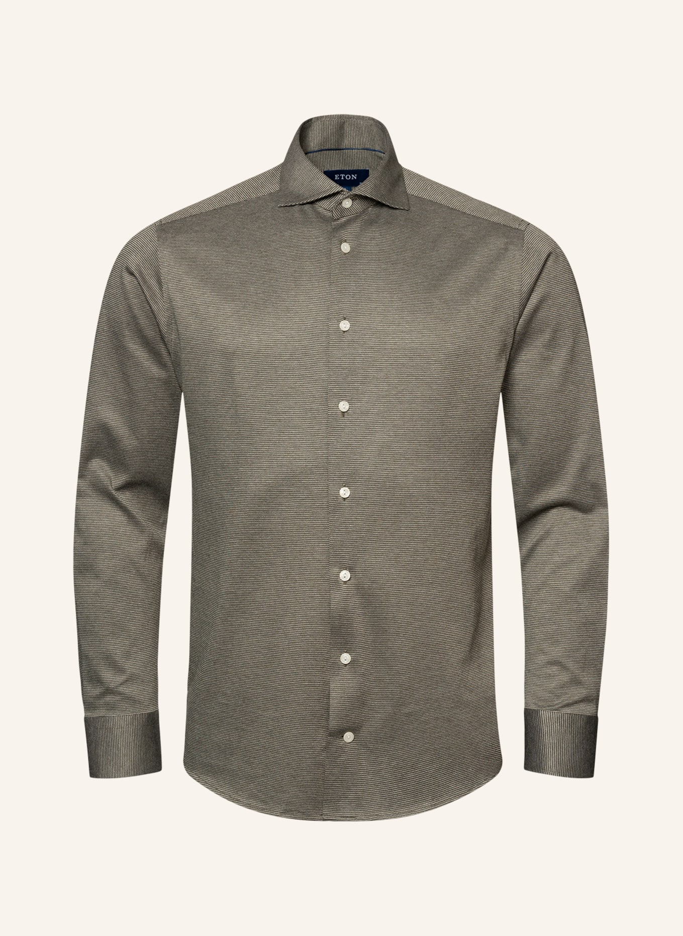 ETON Slim fit Strickshirt, Farbe: DUNKELGRÜN (Bild 1)