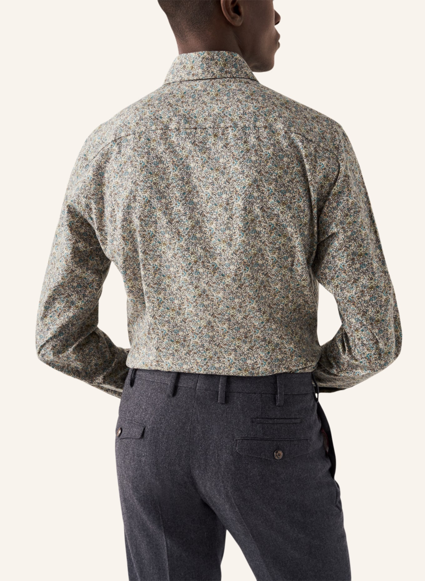 ETON Contemporary fit Hemd mit floralem print, Farbe: BEIGE (Bild 2)