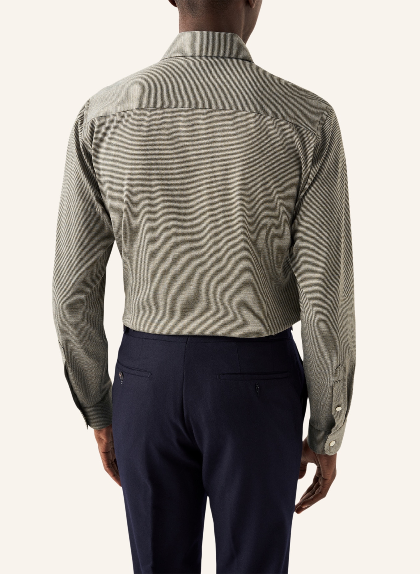ETON Slim fit Strickshirt, Farbe: DUNKELGRÜN (Bild 2)